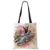 Painting Abstract Canvas Shoulder Bag Women Print Harajuku Casual Shopping Tote Bag Reusable Travel School Students Book Handbag