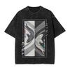 Koi Carp Fish Japanese T Shirts Washed Short Sleeve Harajuku TShirts  Vintage Men Women Streetwear Printed Tee Shirt