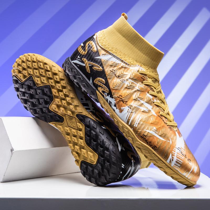 Мужские/детские футбольные бутсы Кожаные футбольные бутсы Резиновая мягкая подошва Короткие шипы Искусственный газон Юношеские Детские Футбольные Бутсы Мужские Футбольные Бутсы