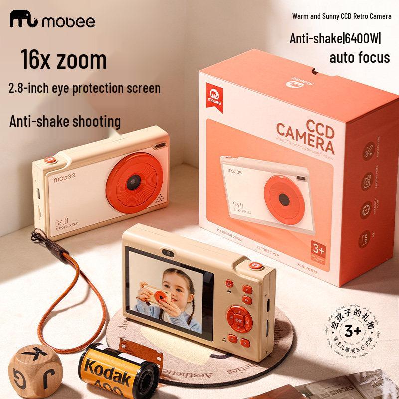Mobee Retro CCD Цифровая HD-камера для детей – Идеальный игрушечный подарок для мальчиков и девочек.