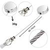 Various Card Sets Belt Key Ring Metal Retractable Pull Badge Reel ID Lanyard Name Tag Card Badge Holder Reels Recoil Chain Clips