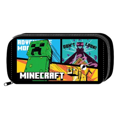 K-Company Minecraft Квадратный чехол, Черный, MCT-SQP-BK, В8.5 x Ш17.5 x Г8.3см