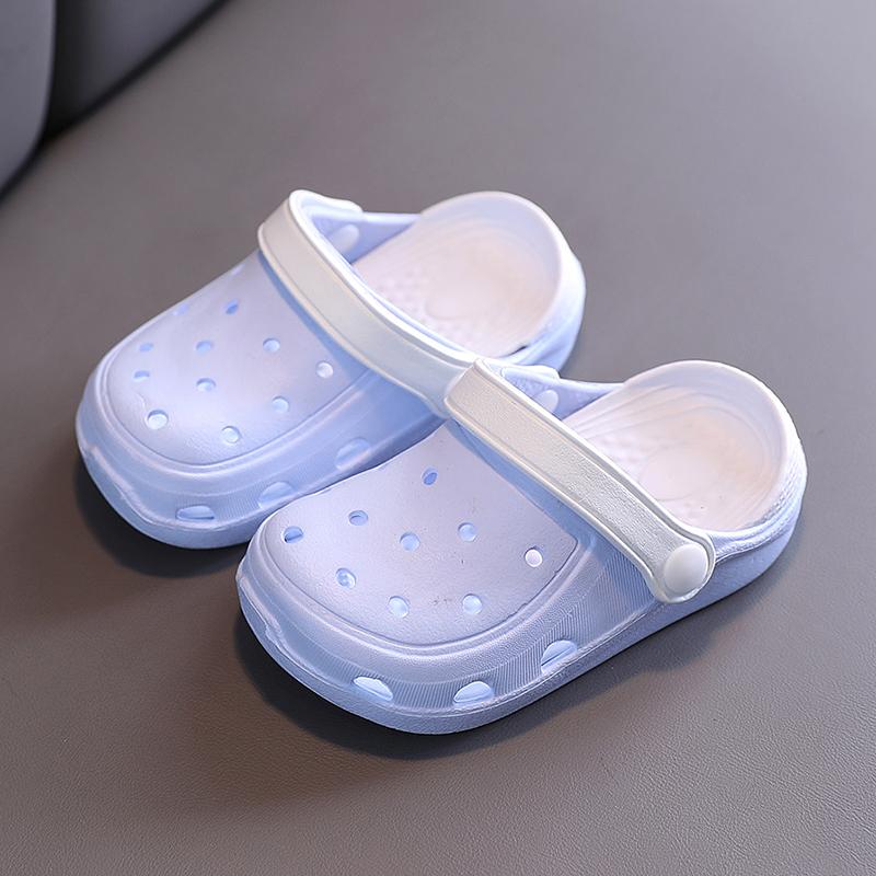 Обувь для малышей Летние детские сабо для мальчиков и девочек Мюли для сада и пляжа Сандалии Cave Hole Детские противоскользящие тапочки