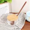 Korean Style Wooden Long Handle Tableware Round Cooking Supplies Kitchen Utensil Spoons Soup Spoon