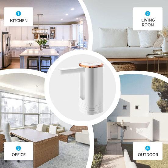 Насос для бутылки с водой, малошумный перезаряжаемый компактный размер, электрический автоматический питьевой мини-кувшин для воды, диспенсер для офиса