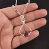 Round Natural Rhodolite Daughter Gift Birthday Wedding Pendant Sterling Silver PP-40-9