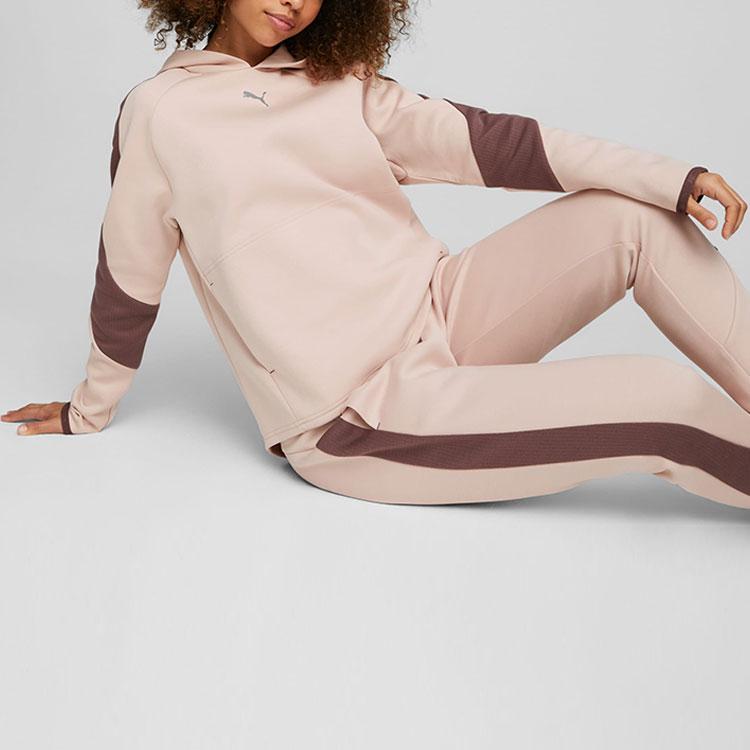 Puma Толстовка с капюшоном и логотипом бренда Color Block, женская толстовка розового цвета 672294-47