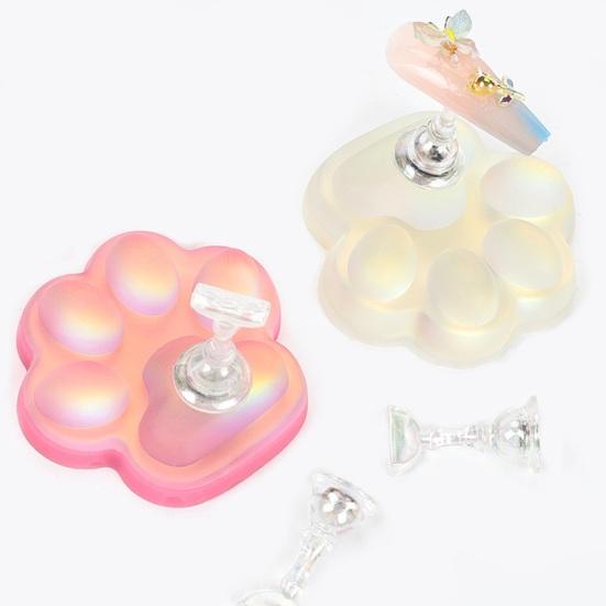 Подставка для практики ногтей, поддержка лап для маникюра, стабильная, экологически чистая кошка для ногтей, для художественной демонстрации навыков