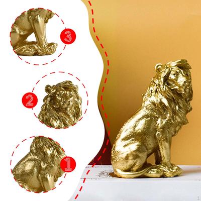 Фигурка животного Лев для украшения офисного стола и гостиной