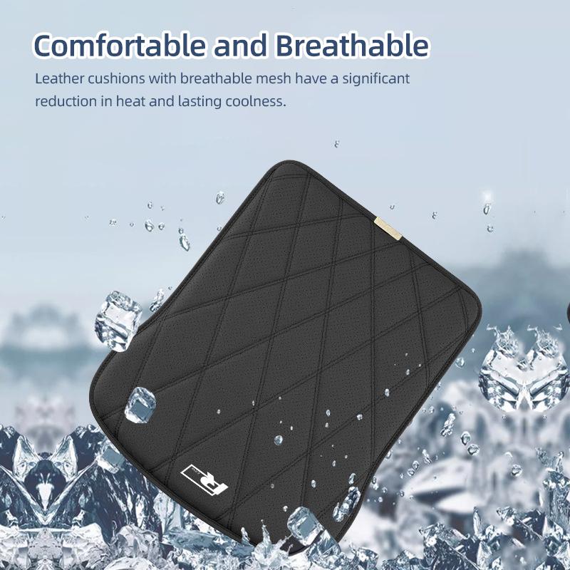 LEG1 Breathable Car Cushion Leather Non-slip Car Front Seat Cushion Protective Cover For VW R Jetta Sagitar Magotan Passat Tiguan