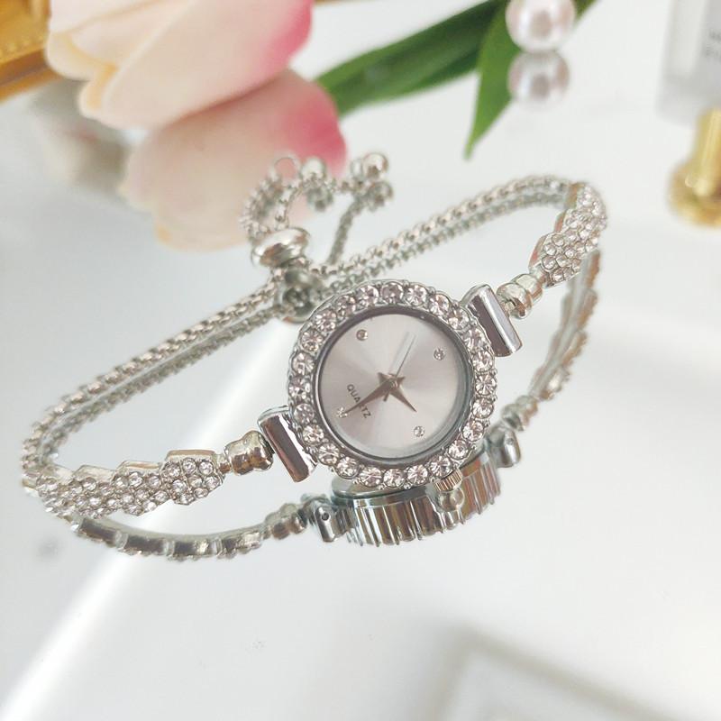 Pink Simple Casual Clock Fashion Women Watch Small Round Dial Slim Alloy Strap Quartz Wristwatches for Women Relojes Para Mujer