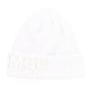 [Master Bunny] Унисекс вязаная шапка (В рубчик, Логотип бренда)  Кепка для гольфа 758-5187001 030Белый FR
