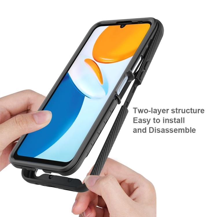 Для Honor X7 Звездное небо однотонный противоударный прозрачный чехол из ТПУ для ПК