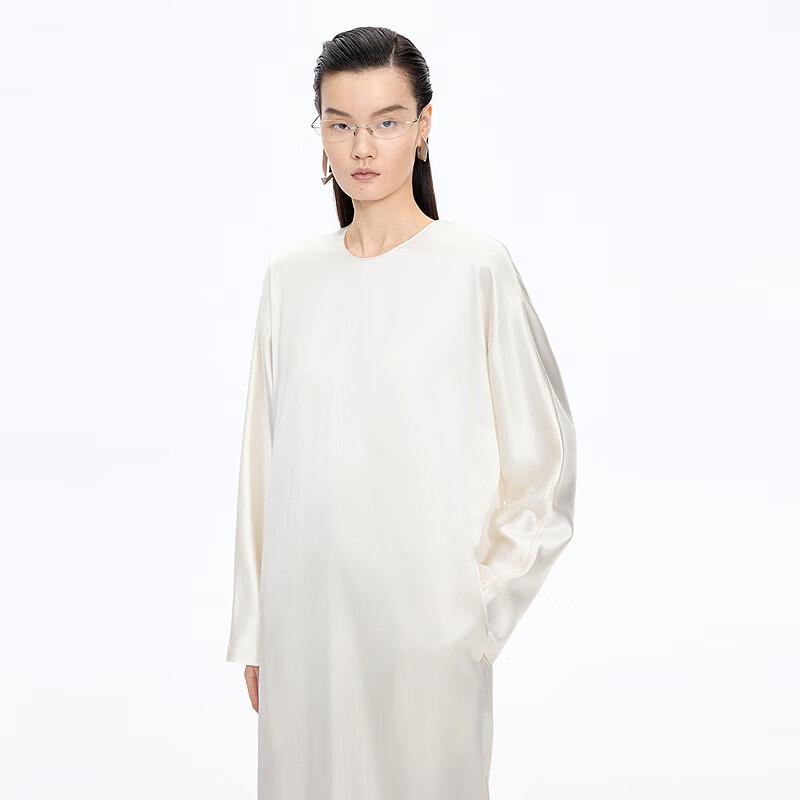 JNBY 2026 Spring Round Neck Long Sleeve Dress