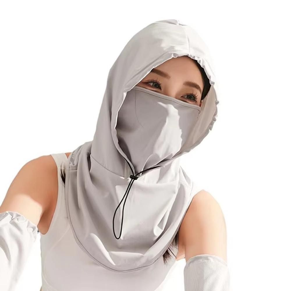 Солнцезащитная маска на всю голову Защита от солнца/УФ-излучения Защита лица Унисекс Повязка на шею Шарф Мужчины Женщины
