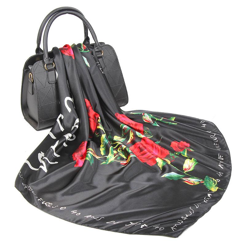 High-quality Luxurious Silk Scarves Headband Scarfs Neck Scarf For Women Chain Silk Scarf Women's Decorative Shawl