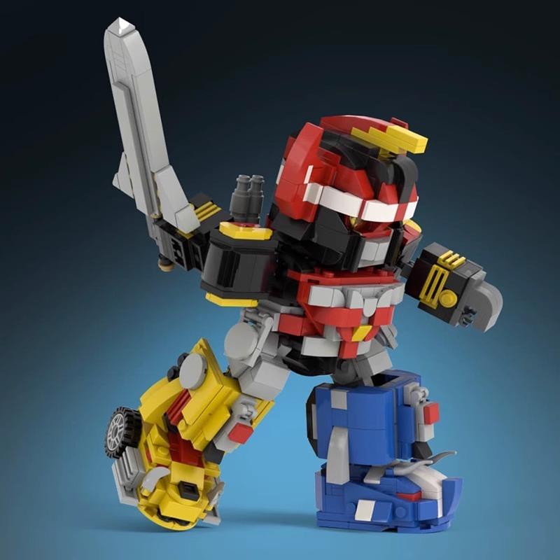 MOC Building Block Set Dinosaur Team Big Beast God Mecha Творческая собранная образовательная игрушка