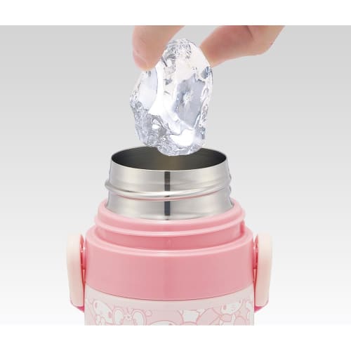 Skater Children's Stainless Steel Water Bottle 2-Way Direct Drinking 420ml Cup Drinking 350ml My Melody Ushiro Shiro Sanrio Child-friendly Lightweight