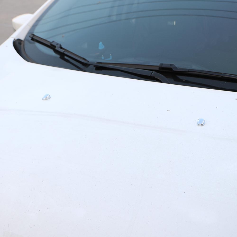 For Ford Ecosport 2012 - 2017 ABS Chrome Sprinkler Head Water Spray Nozzle Wiper Water-jet Cover Trim Accessories