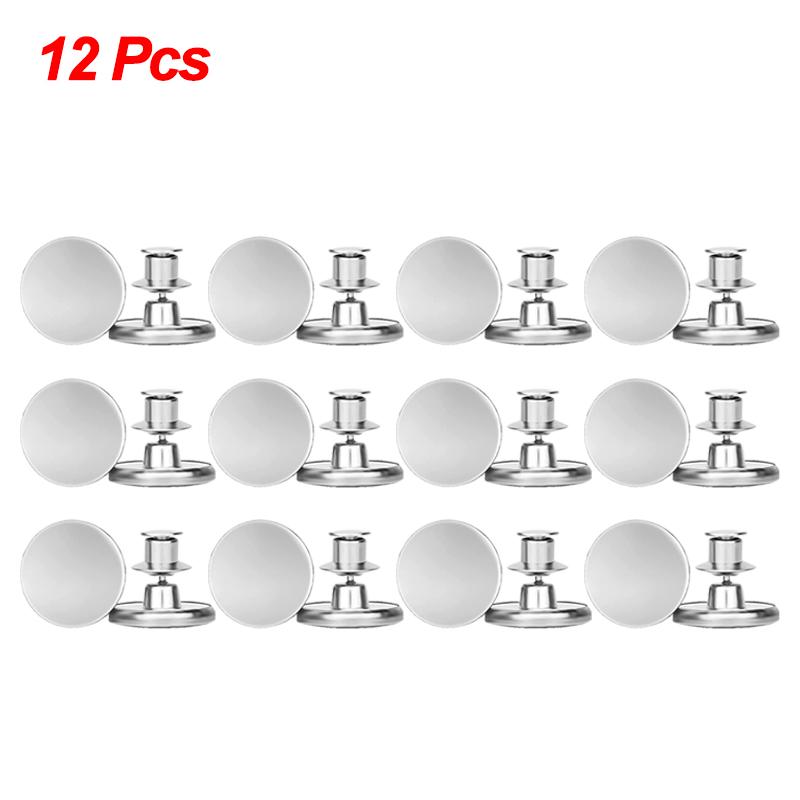 4/8/12 шт. Металлические съемные пуговицы для джинсов, застежка-кнопка, не требующая шитья, уменьшающая талию, штаны, пряжки, пуговицы для одежды, джинсовая пуговица