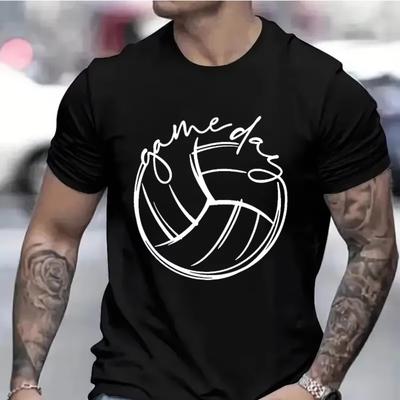 Футболка Game Day для мужчин Одежда Футболки Game Day для мужчин Одежда для мальчиков Футболки для волейбольного сезона Футболки для волейбольной команды для мужчин