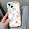 Mobile Phone Cases for iPhone 11 13 XR 15 Pro Max 12 14 Pro Max Case iPhone 16 7 Plus 8 Plus XS Max Cartoon Pattern Anti-drop Protection Shockproof