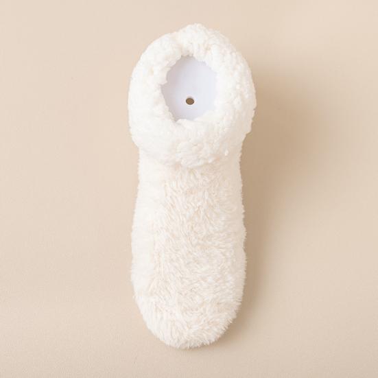 Пушистые зимние носки до щиколотки женские пушистые носки-тапочки с нескользящими подошвами плюшевые теплые носки с низким вырезом для дома