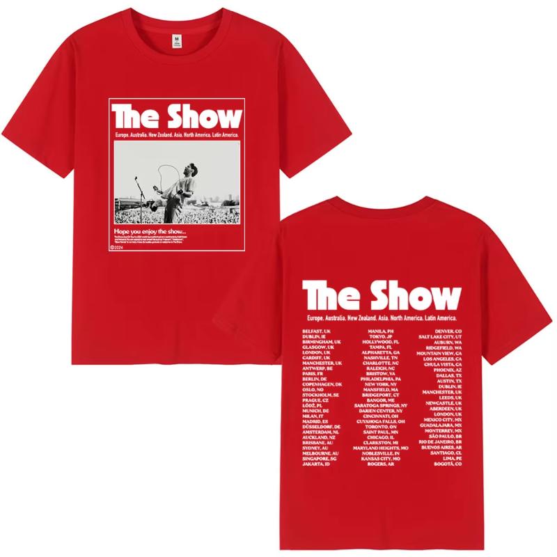 Нилл Хоран The Show Live on Tour 2024 Футболка Мода Хип-Хоп Оверсайз С коротким рукавом Футболки Унисекс Женские Харадзюку Повседневная Футболка