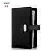 Refillable Card Organizer Ring Binder Leather Loose Leaf Daily Planner File Folder Notepad Notebook