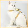Cat Leash, Cat Walking Leash, Adjustable Chest and Back Strap, Cat Leash for Pet Cats To Prevent Entanglement