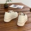 Женские белые туфли Весна Новые универсальные увеличивающие рост стельки 6 см толстая подошва Muffin Двусторонние кроссовки Кроссовки