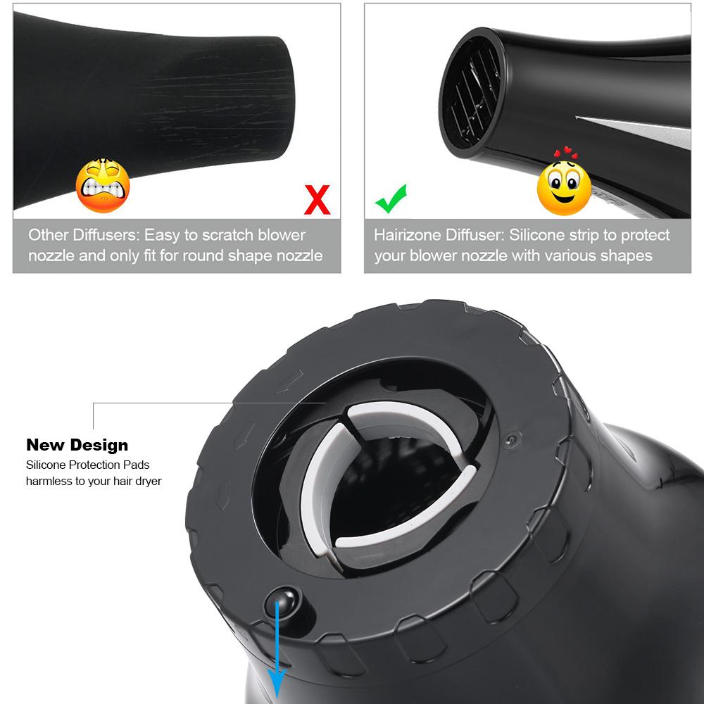 Hair Dryer Diffuser Adjustable Blow Dryers Diffuser for Curly or Wavy Hair Styling Accessories