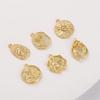 High Quality Copper Round Pendant Accessories For Jewelry Making Necklace Bracelet Earring