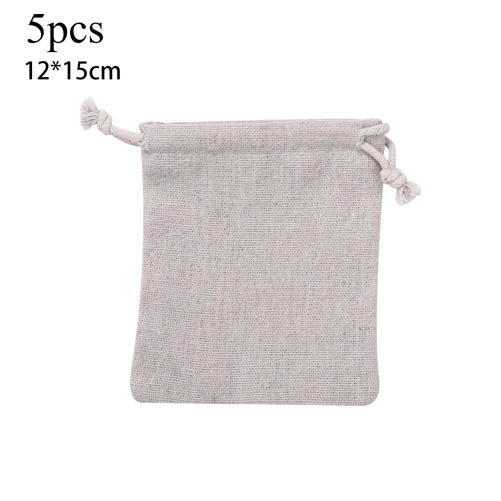 Льняной мешок для хранения продуктов, джутовые подарочные пакеты, мешочек на шнурке, органайзер для конфет, свадебный подарок