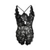 Женское сексуальное кружевное сиамское сексуальное эротическое белье с глубоким V-образным вырезом и разрезом