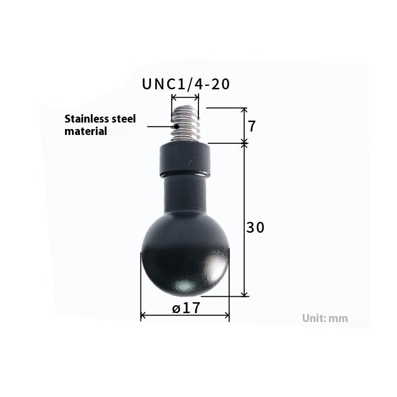 1/3 шт. Для 13 12 Insta360 Action 5Pro Pocket 3 Держатель Разъем Соединитель Руки Подставка для Телефона 17 мм Шаровая Головка Адаптер Крепление 1/4" Винт