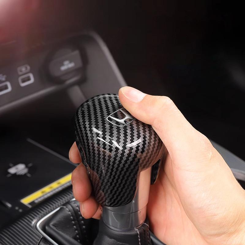 ABS Carbon Fiber Protective Cap Cover Automobile Gear Lever Car Accessories For Honda Civic FIT Accord Prelude CRV 5th City CRZ MC2