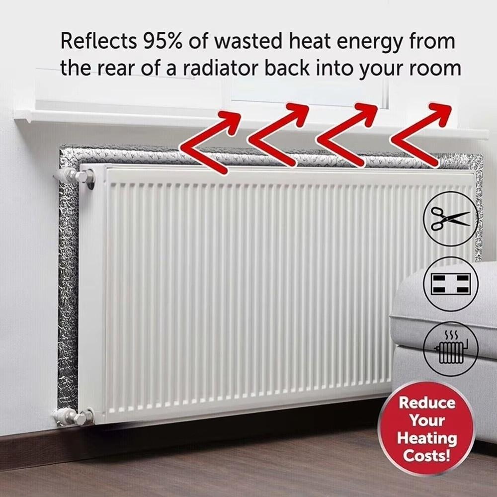 Reflective Film Radiator Heat Reflector Double Sided Heat Reflective Film  Home Heating