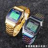 Тонкий стальной ремешок для часов Casio стальной наручный ремешок a158 / a159 / A168 /a169 /b650 /aq230/ 700 маленькая золотая серия часов 18 мм Ремешок
