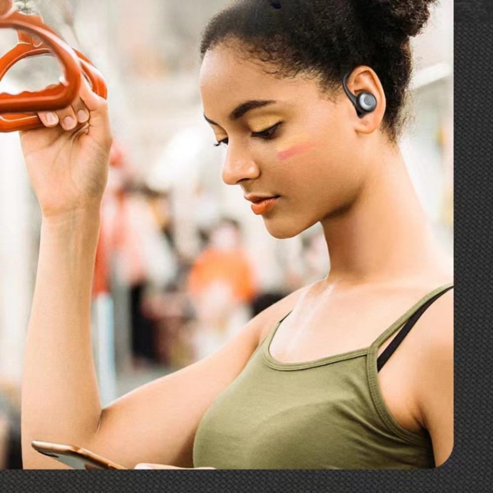 Новая обновленная версия Bluetooth-гарнитуры для бега с настоящим беспроводным шумоподавлением и полувкладышной спортивной гарнитурой