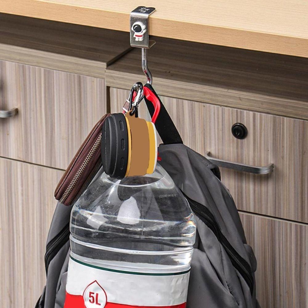 Rotatable Schoolbag Hook Adjustable Backpack Hanger New Table Edge Storage Hook Office