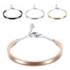Glossy U-Shaped Bracelet New Love Tail Buckle Titanium Steel Bracelet