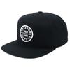 [Brixton] Cap Men's OATH 3 SNAPBACK CAP Hat Snapback Skater Skate Brand Black Free Size [Item]