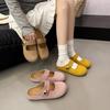 Slippers Women's Retro Baotou 2025 Spring Gentle Fairy Wind Soft Sole with Skirt Single Shoes