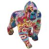 [A3314] - Разноцветная фигурка из смолы 'Groovy Gorilla' - 17x14x9 см