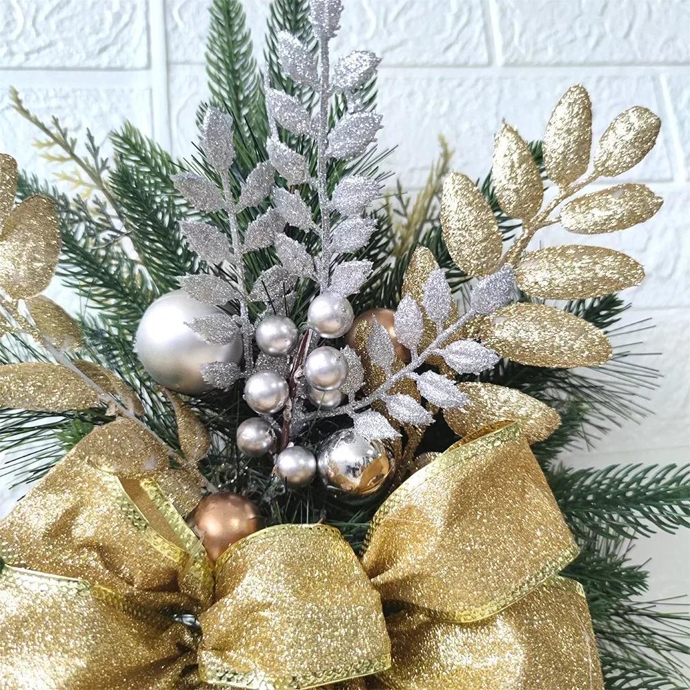 Рождественский декор лестницы Венок Рождественские украшения Домашний декор Оконный декор Дверной венок Подвесной декор Лестница Камин Стена Украшение Навидад