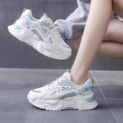 Кроссовки, женские туфли на плоской подошве, женская обувь, зеленые повседневные кроссовки, женские массивные кроссовки, женская обувь