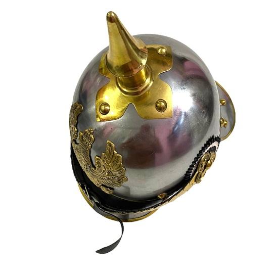 Немецкий шлем Pickelhaube Имперский прусский шлем Шипастый шлем WW1 Бронежилет Носимая офицерская каска