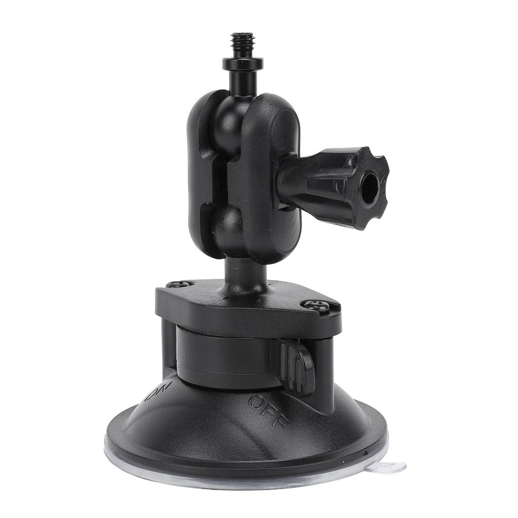 Suction Cup Bracket with 1 4 Inch Screw Dual Ball Head Universal Car Window Windshield Mount Holder Digital Sports
