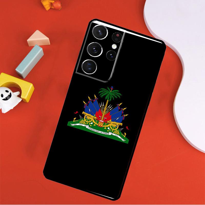 Haiti Haitian Flag Phone Case For Samsung Galaxy S23 S21 S20 FE S8 S9 S10 Note 10 Plus Note 20 S22 Ultra Cover